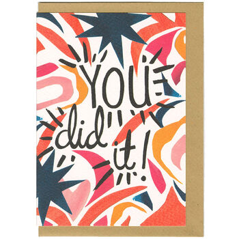 You Did It! Congratulations Greeting Card, 2 of 2