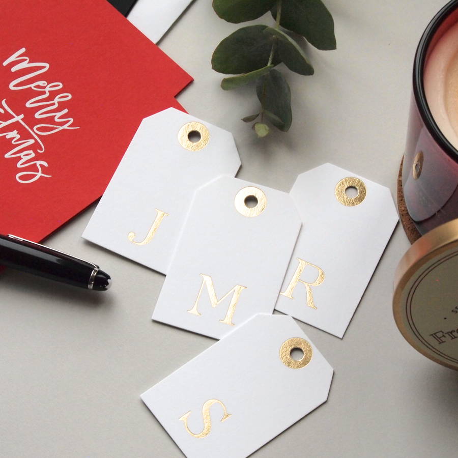 luxury gold foil gift tags by 315press | notonthehighstreet.com