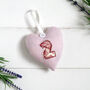 Personalised 2nd Cotton Or Any Anniversary Hanging Heart Gift, thumbnail 2 of 11
