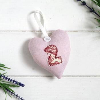 Personalised 2nd Cotton Or Any Anniversary Hanging Heart Gift, 2 of 11