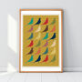 Mid Century Modern Eames Bird Geometric Art Print, thumbnail 1 of 2