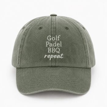 Personalised Dad's Favourite Things On Repeat Cap, 2 of 12