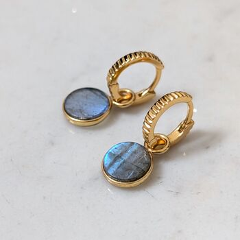 The Circle Labradorite Earrings, 4 of 6