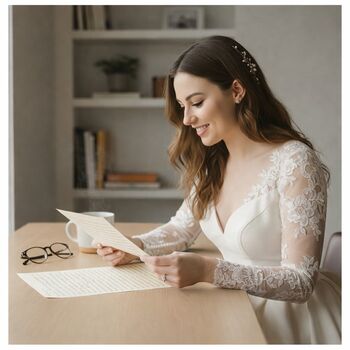 Personalised Luxury Handwritten Wedding Letter, 2 of 11