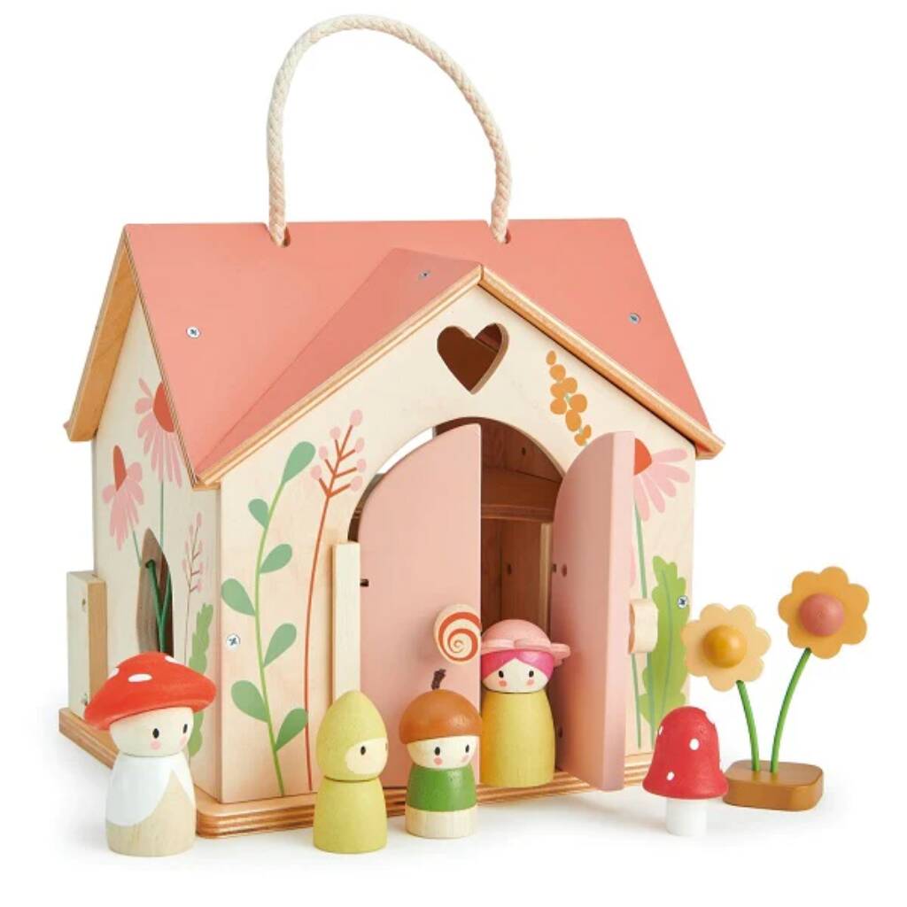 Rose Cottage Dolls House Toy, 1 of 5
