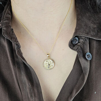 Capricorn Zodiac Star Sign Gold Plated Necklace, 2 of 4