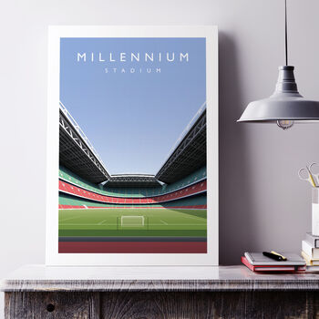 Wales Football Millennium Stadium Poster, 4 of 8