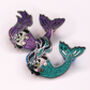 Glittery Mermaid Penguin Enamel Pin Badge, thumbnail 9 of 12