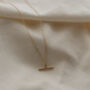 Recycled 9ct Gold Minimal Bar Necklace, thumbnail 2 of 4