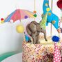 Personalised Party Animal Circus Cake Topper Set, thumbnail 4 of 8