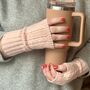 Personalised Knitted Fingerless Gloves, thumbnail 1 of 7