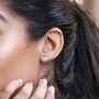 Sun And Moon Stud Earrings, thumbnail 3 of 7