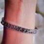 Vintage Rose Open Cuff Silver Plated Bracelet, thumbnail 2 of 3