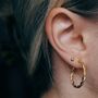 Gold Vermeil Twisted Hoops, thumbnail 4 of 5