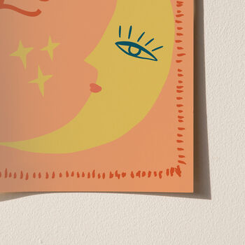 Set Of Le Soleil And La Lune Sun And Moon Wall Prints, 5 of 11