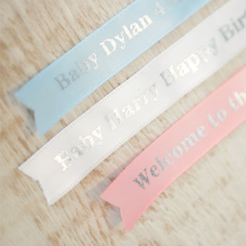 Personalised New Baby Ribbon, 7 of 9