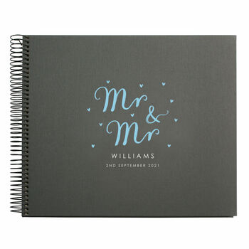 Personalised Spiral Bound Wedding Guest Book, 4 of 12