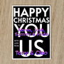 Personalised Family Names Christmas Card With Message, thumbnail 5 of 8