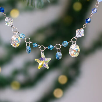 Crystal Star And Bead Mini Garland, 2 of 3