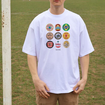 Newcastle Beer Mats Oversized T Shirt, 4 of 8