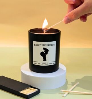 Love You Mummy Candle Gift Set For Mum From Baby, 3 of 4