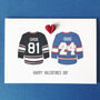 Heated Rivalry Style Personalised Valentine Card, thumbnail 1 of 7