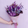 Dark Purple Dried Flower Arrangement, thumbnail 5 of 6