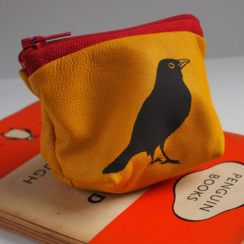 Small Blackbird Leather Coin Purse, 2 of 9