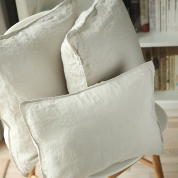 Stone Washed Linen Decorative Cushion Covers, 4 of 12