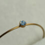 Vintage Brass Opal Bangle Bracelet, thumbnail 4 of 9