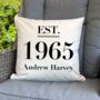 Personalised Date Of Birth Cushion, thumbnail 1 of 2