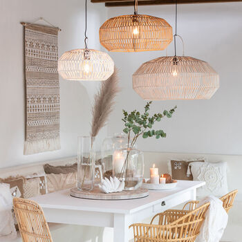 Natural Rattan Pendant Lampshade, 2 of 5