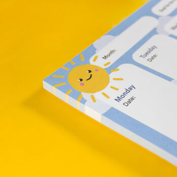 A4 Sunshine Themed Weekly Planner, 4 of 6