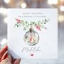 Personalised Peter Rabbit Granddaughter Christmas Bauble Card *Red Jacket, thumbnail 2 of 2