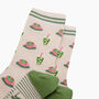 Matcha Tea Bamboo Socks In Cream, thumbnail 2 of 4