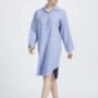 Women's Nightshirt In Staffordshire Blue Flannel, thumbnail 3 of 5