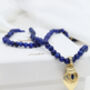 Classical Blue Bead Ode Necklace, thumbnail 2 of 3