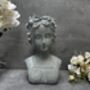 26cm Grey Female Bust Statue Modern Lady Head Statue, thumbnail 12 of 12