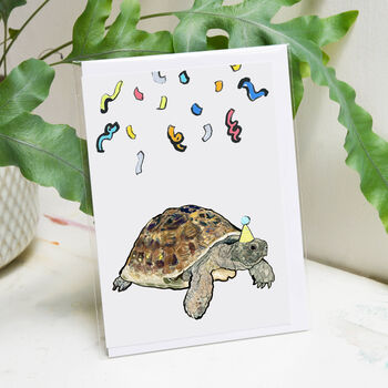 Belated Birthday Tortoise Card, 2 of 10