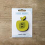 Apple Shaped Wooden Fridge Magnet, thumbnail 3 of 5