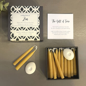 A Little Box Of Zen Mini Candle Gift Set, 2 of 6