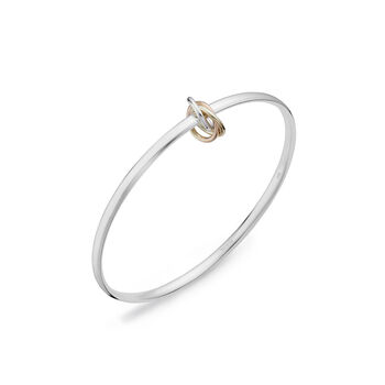 Mixed Gold Twisted Knot Bangle, 2 of 3