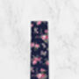 Wedding Handmade Cotton Floral Print Tie In Navy Blue, thumbnail 6 of 8