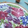 Cyclamen Flowers Embroidery Kit, thumbnail 6 of 10