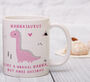 Nan's Personalised Pink Dinosaur Mug, thumbnail 1 of 2