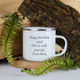 Personalised Any Message Enamel Camping Mug, thumbnail 6 of 7