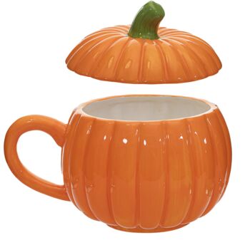Ceramic Pumpkin Soup Bowl With Lid, 3 of 4