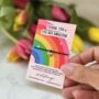 Thank You, You Are Amazing Wish Bracelet – Silver Heart Charm On Rainbow Card | Gratitude Gift, thumbnail 2 of 6