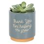 Thank You Uplifting Plant Pot Gift, thumbnail 1 of 5