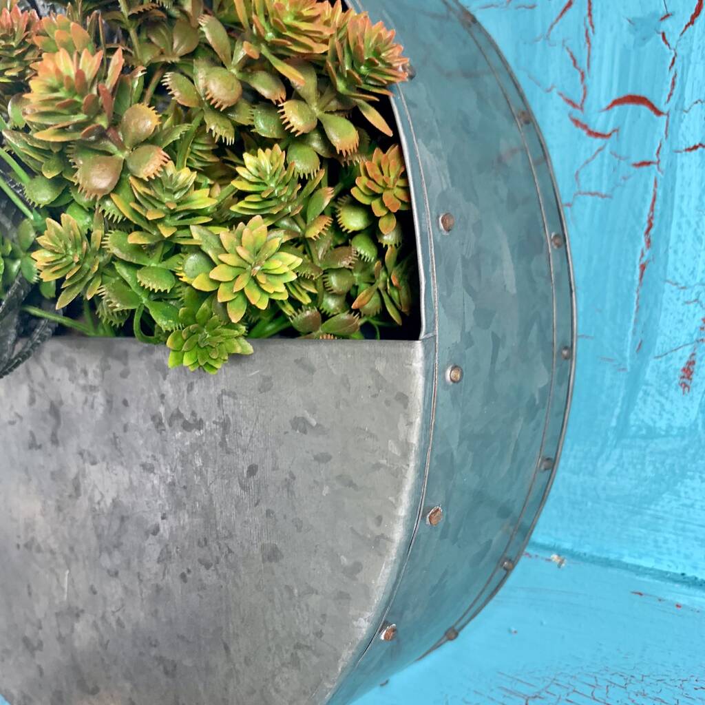 Zinc Hampton Wall Planter By London Garden Trading